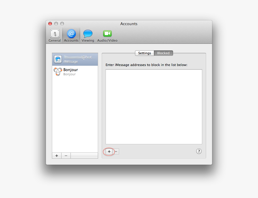 Block Contacts In Mavericks Message - Os X 10.9 Messages, HD Png Download