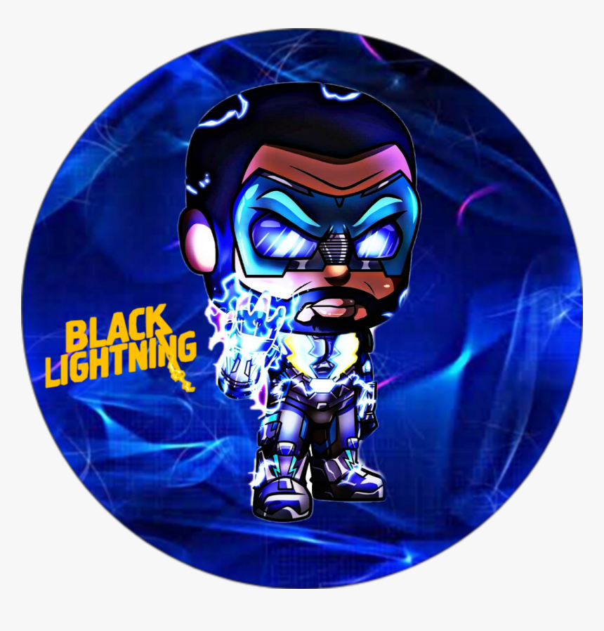 Black Lightning Icon 
sticker Art By Stevensondrawings - Cartoon, HD Png Download