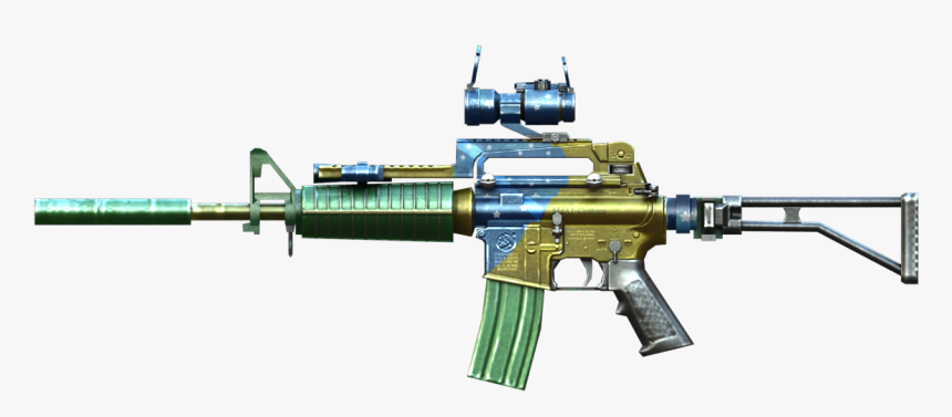 M4a1 Custom Brazil - Assault Rifle, HD Png Download