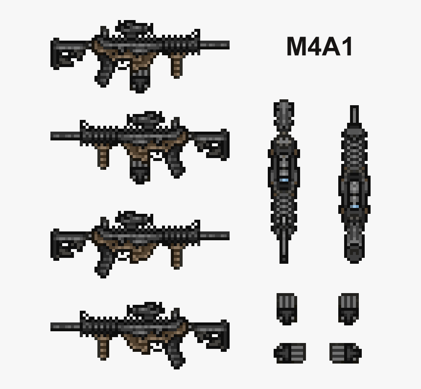 Bas-m4a1 - M4a1 Pixel, HD Png Download