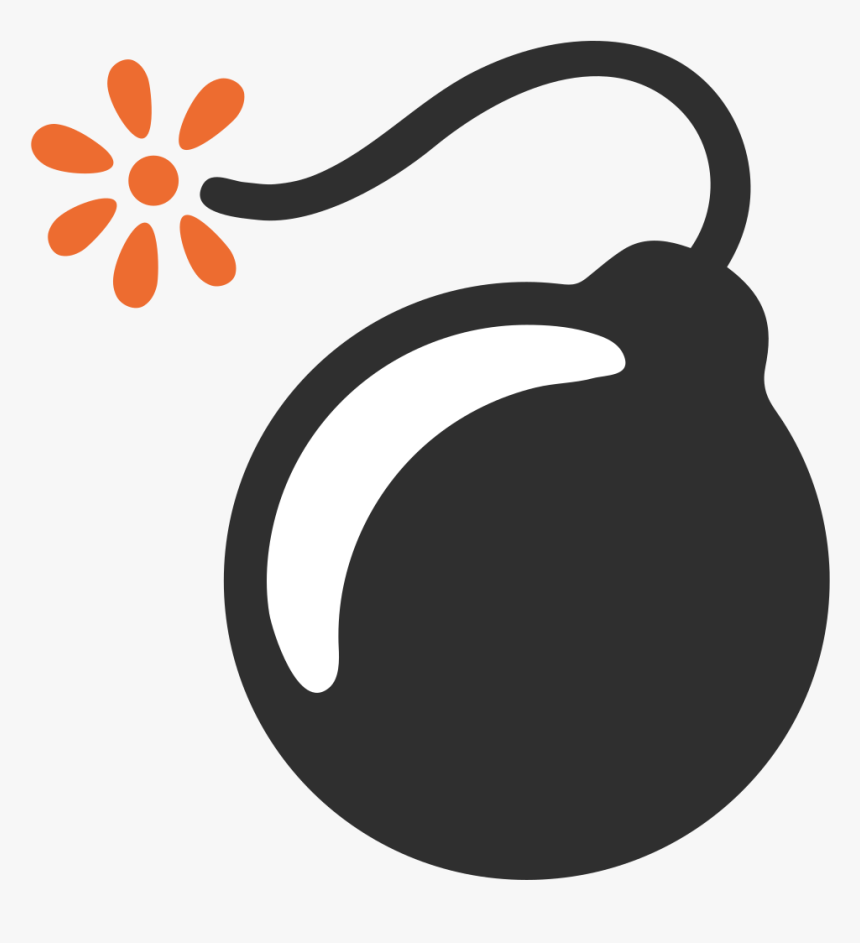 Android Bomb Emoji, HD Png Download