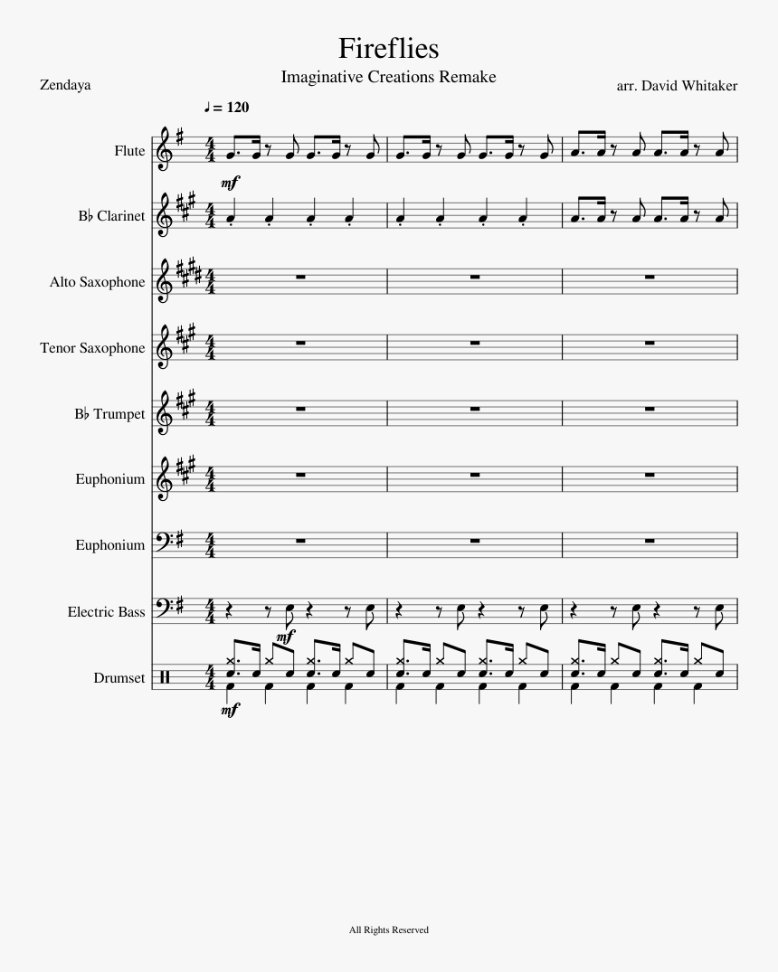Africa Toto Clarinet Sheet Music, HD Png Download