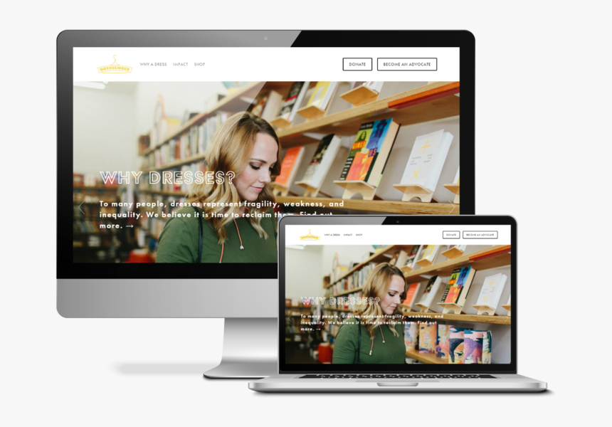 Homepage With Parallax Scroll And Carousel With Photography - Led-backlit Lcd Display, HD Png Download