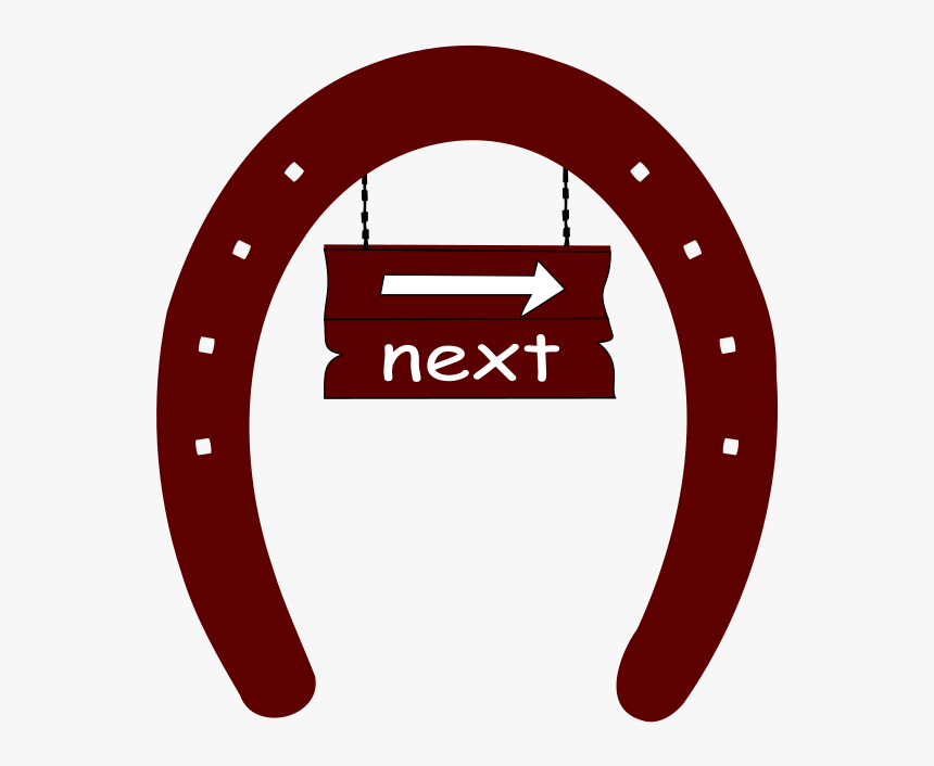 Arrow Sign Horseshoe - Clip Art, HD Png Download