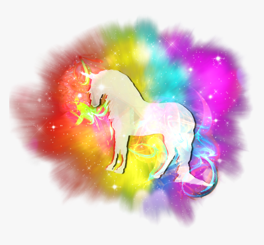 #unicorn #rainbow #smoke #colorful #rainbow #colors - Mane, HD Png Download