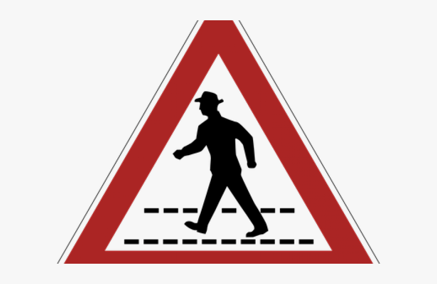 Walkway Clipart Pedestrian Lane - Traffic Sign, HD Png Download