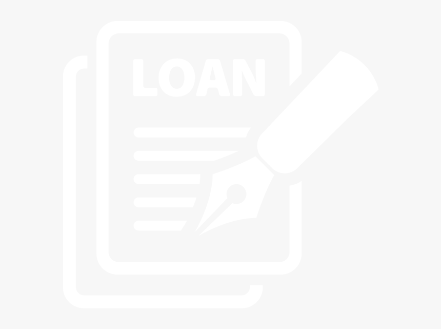 White Finance Icon - Loan White Icon Png, Transparent Png