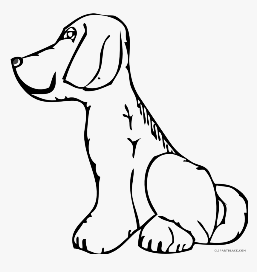 Transparent Funny Dog Clipart - Dog Clipart Black And White, HD Png Download