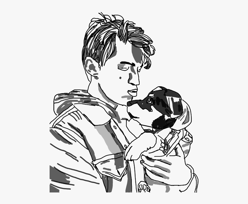 #art #puppy #dog #outline #drawing #cute #thechainsmokers - Illustration, HD Png Download