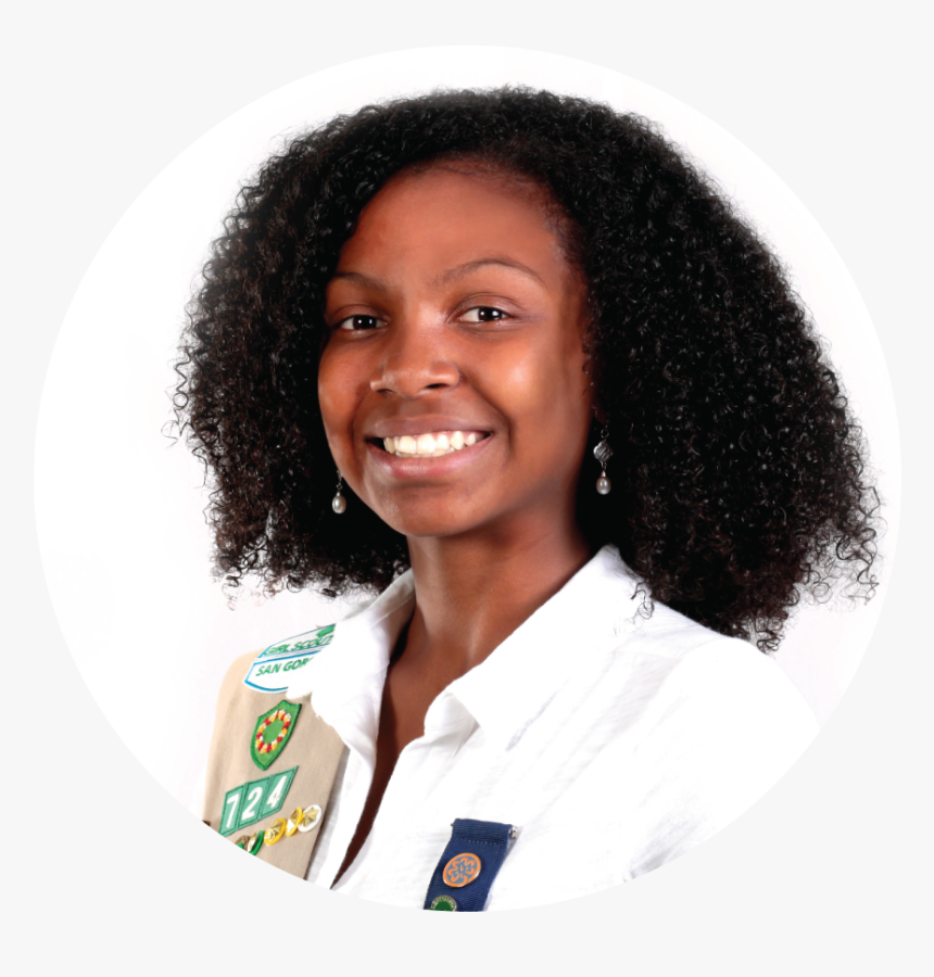 Girl Scout Png , Png Download - Afro, Transparent Png
