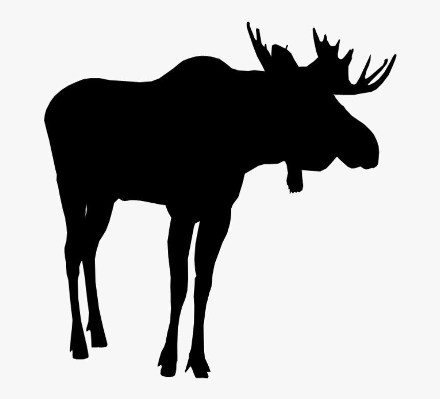 #moose #silhouette #moosesilhouette - Moose Png, Transparent Png