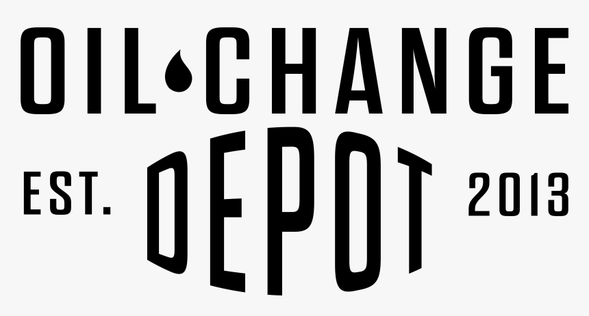 Oil Change Depot - Black-and-white, HD Png Download