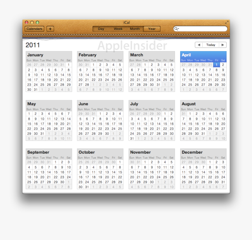 Lion Ical - Free Printable 12 Month 2020 Calendar, HD Png Download