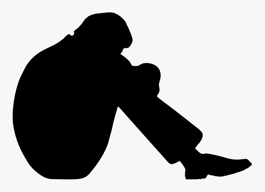 Gloomy Person Clipart Silhouette
