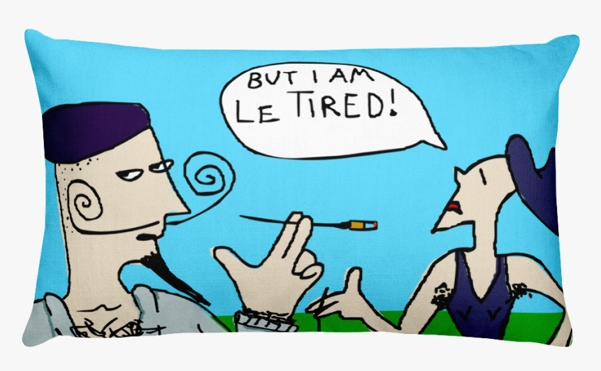 But I Am Le Tired Pillows , Png Download - Cartoon, Transparent Png