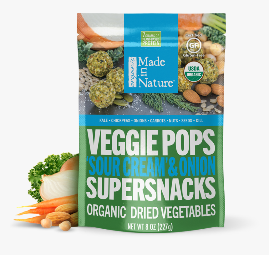 ‘sour Cream’ & Onion Veggie Pops - Organic Snacks Walmart, HD Png Download