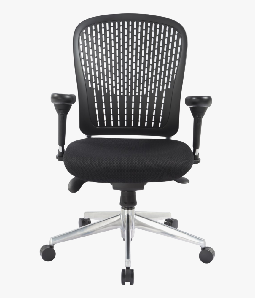 Office Chair Png Image - White Learher Meeting Chair, Transparent Png