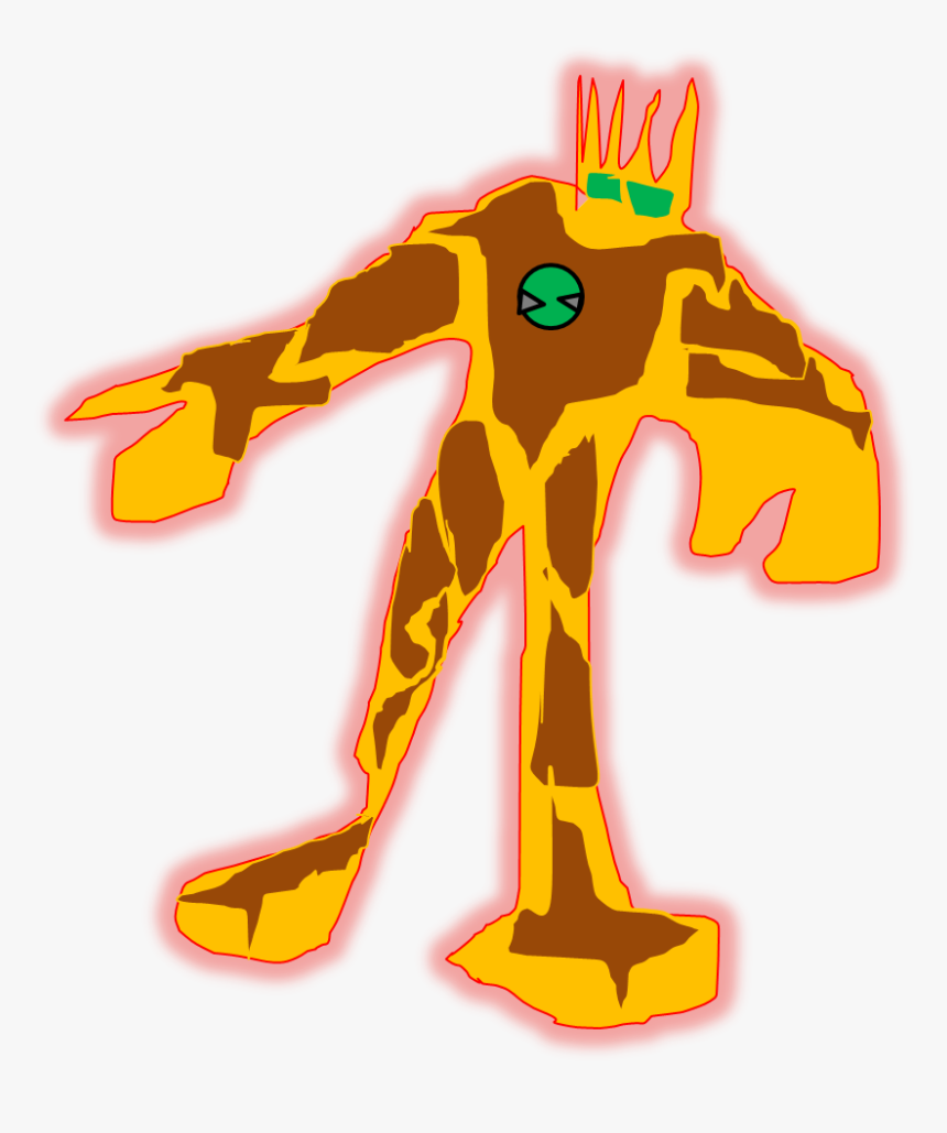 Ben 10 Alien Fire Blast , Png Download - Giraffe, Transparent Png