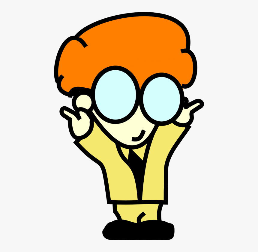 Boy Nerd Glasses - Nerd Clipart, HD Png Download