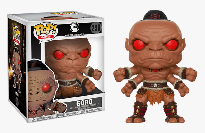 Goro 6” Super Sized Pop Vinyl Figure - Funko Pop Mortal Kombat Goro, HD Png Download