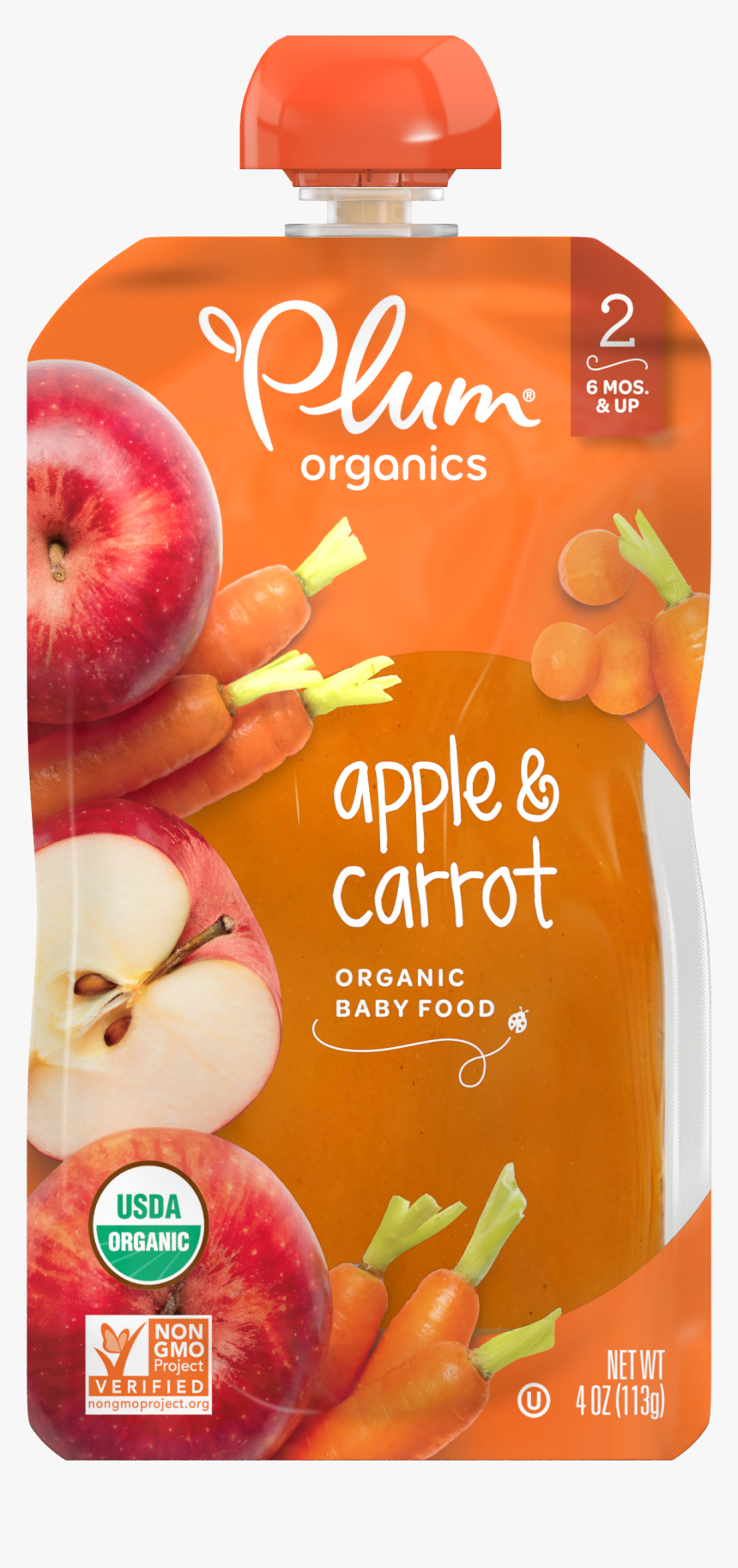 Plum Organics Apple Carrot, HD Png Download