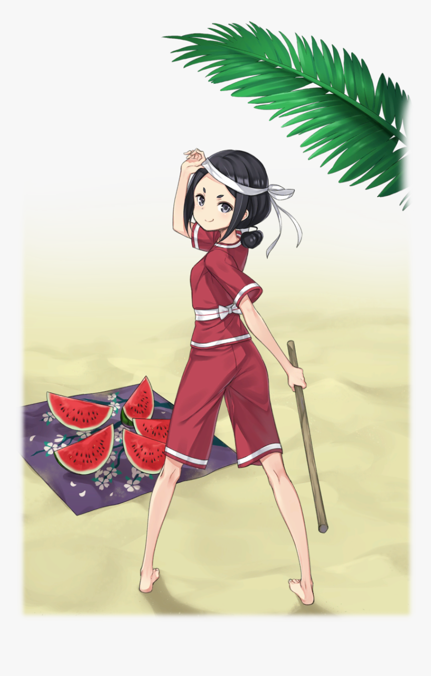 Barefoot Beach Black Eyes Black Hair Blindfold Removed - Chise Princess Principal, HD Png Download