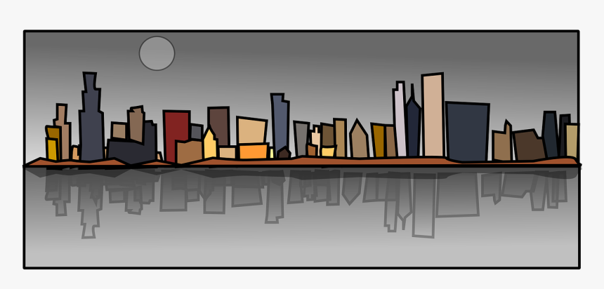 Chicago Buildings Cartoon, HD Png Download