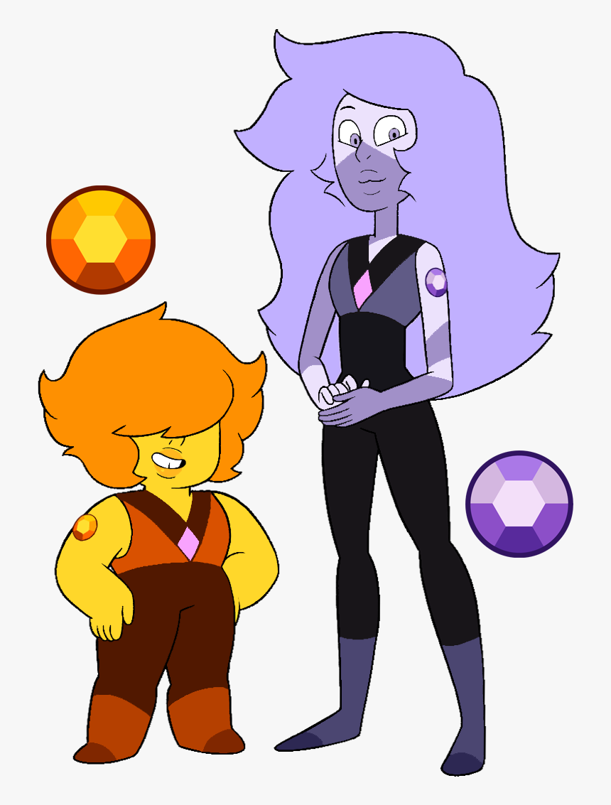 Kjd Madeira Citrine And Chevron Amethyst - Gemsonas De Steven Universe, HD Png Download