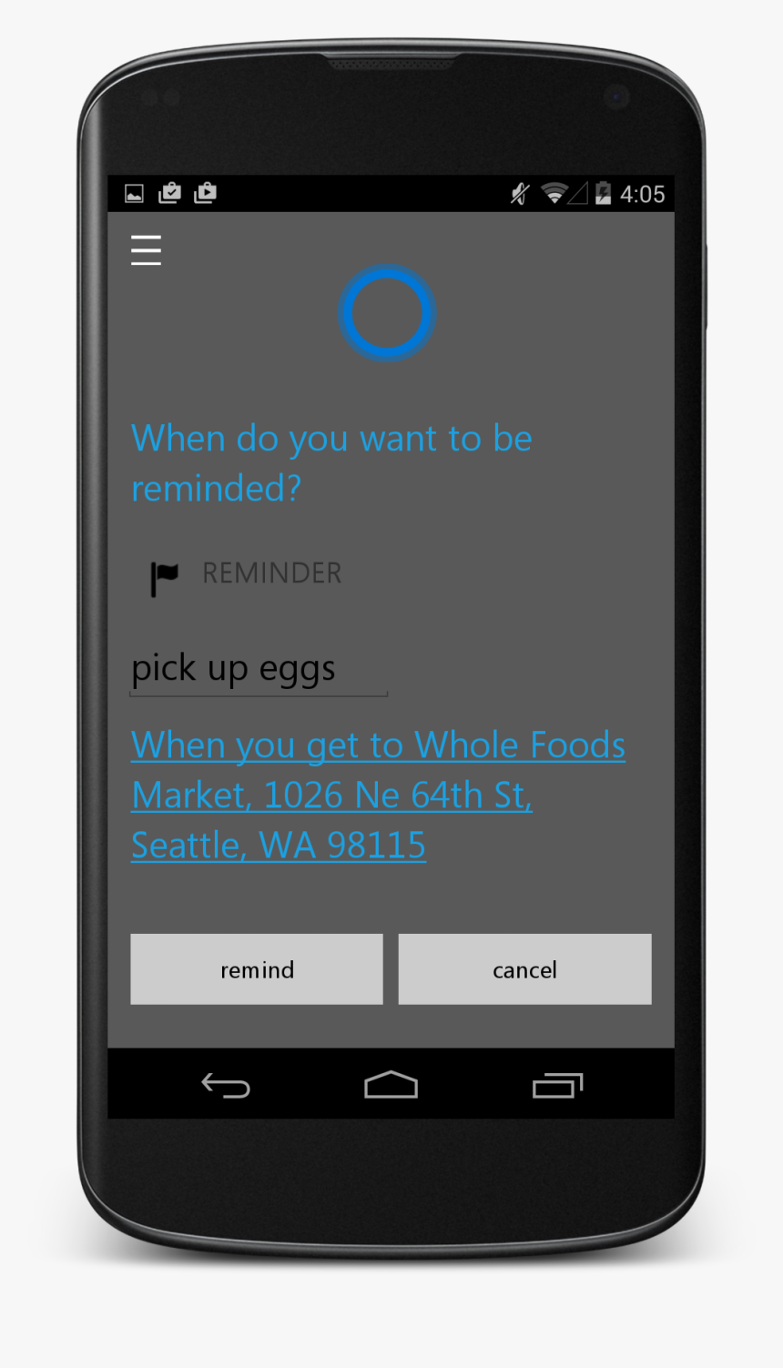 Cortana Android - Cortana, HD Png Download