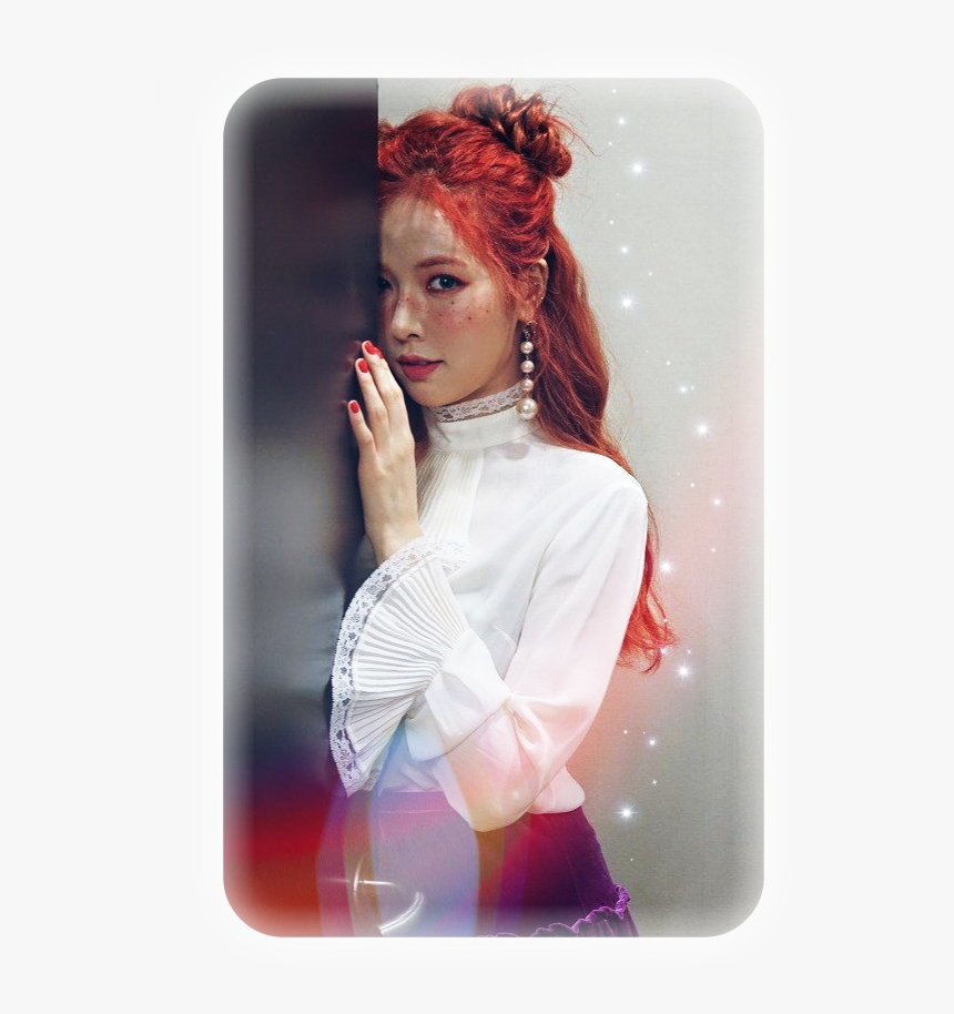 Soft Transparent Hyuna Edit - Kim Hyuna Red Hair, HD Png Download