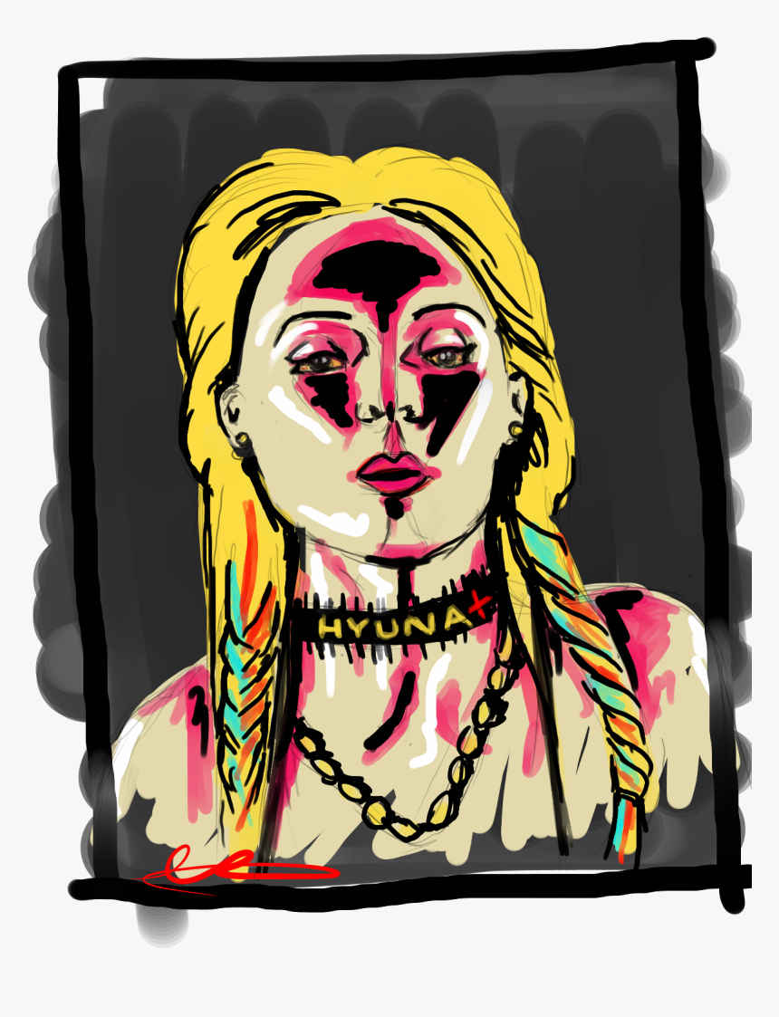 Hyuna Andy Warhol Inspired - Illustration, HD Png Download