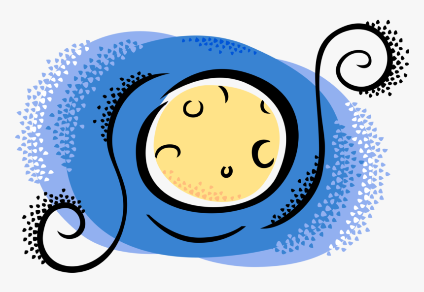 Vector Illustration Of Earth S Permanent Natural Satellite, HD Png Download