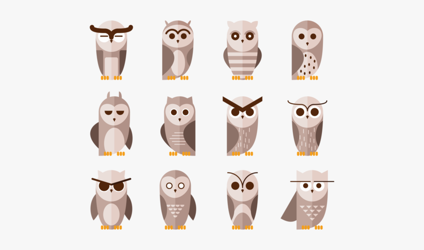Brown Coruja Icons Vectors - Cartoon, HD Png Download