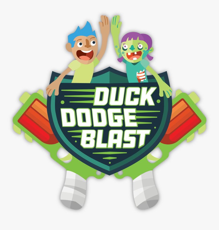 Duck, Dodge, Blast - Nerf Kids Cartoon Png, Transparent Png