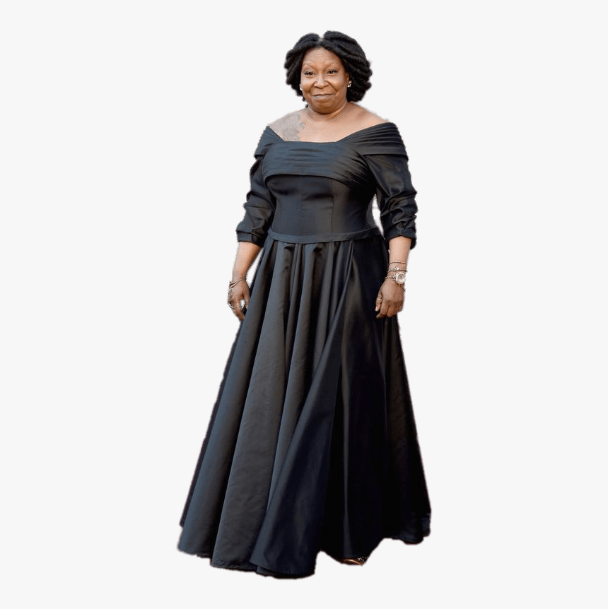 Whoopi Goldberg Black Dress - Academy Awards, HD Png Download
