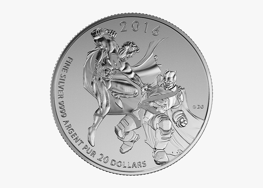 2016 Batman Vs Superman Silver Coin, HD Png Download