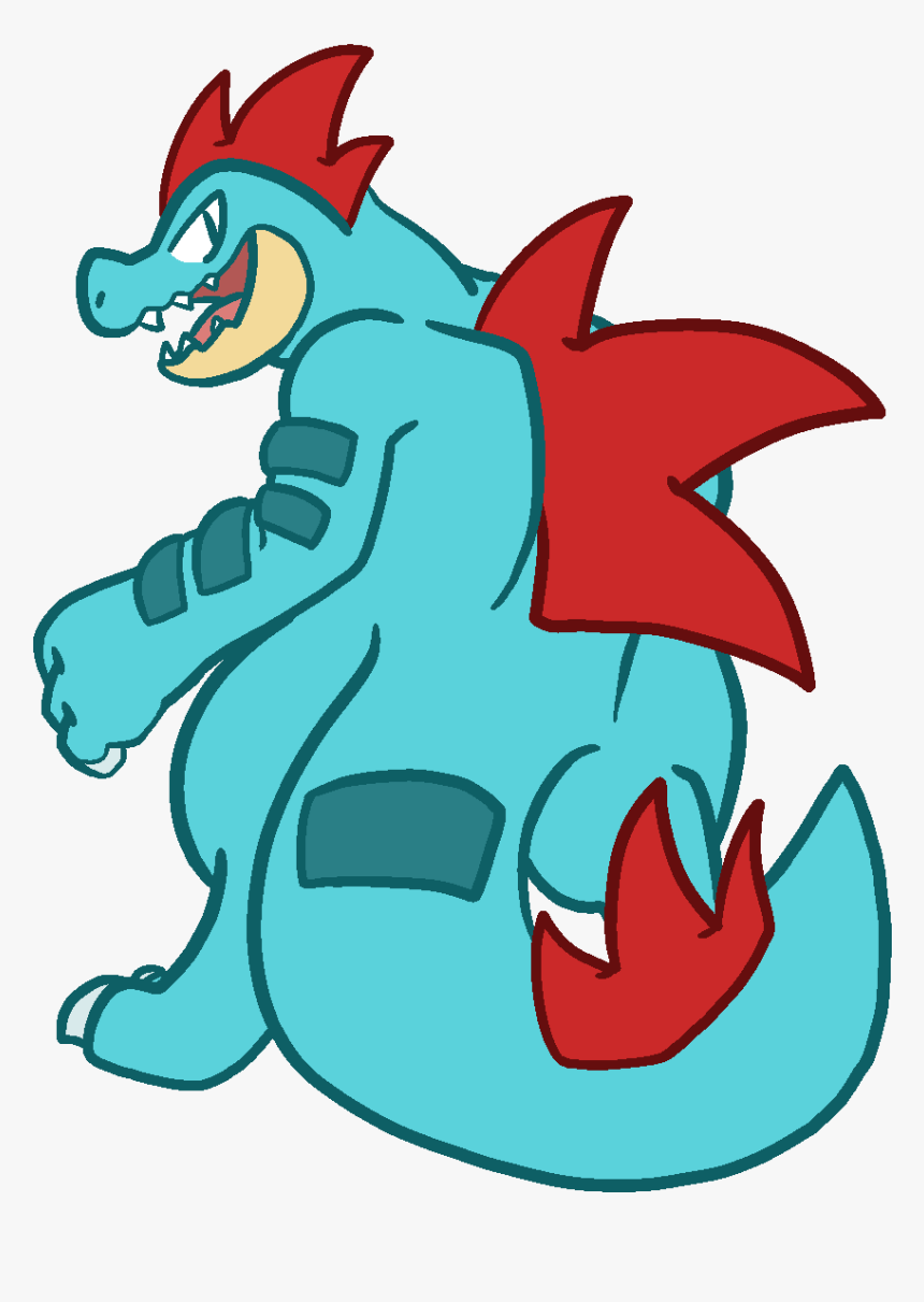 Feraligatr - Cartoon, HD Png Download