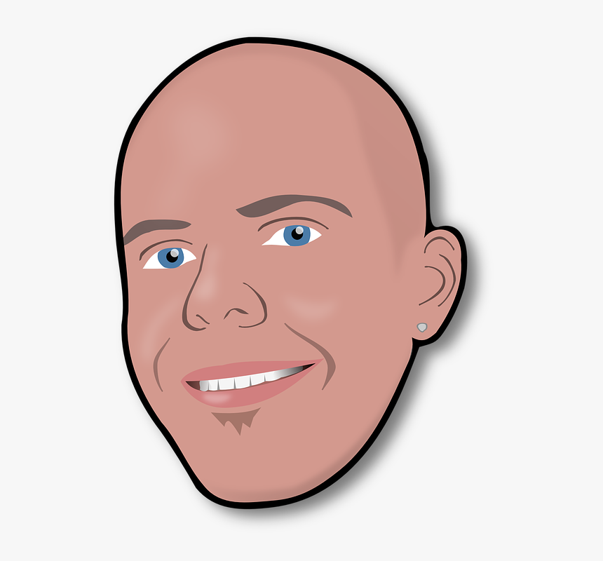 Bald Head Clip Art, HD Png Download