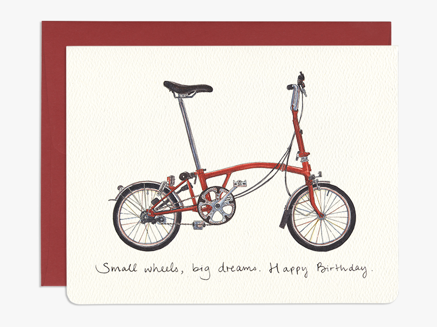 Small Wheels, Big Dreams - Brompton Rocket Red Black Edition, HD Png Download