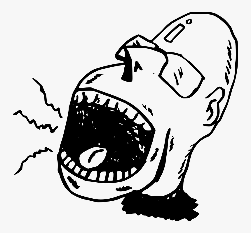 Screaming Face Png - Screaming Person Clipart, Transparent Png