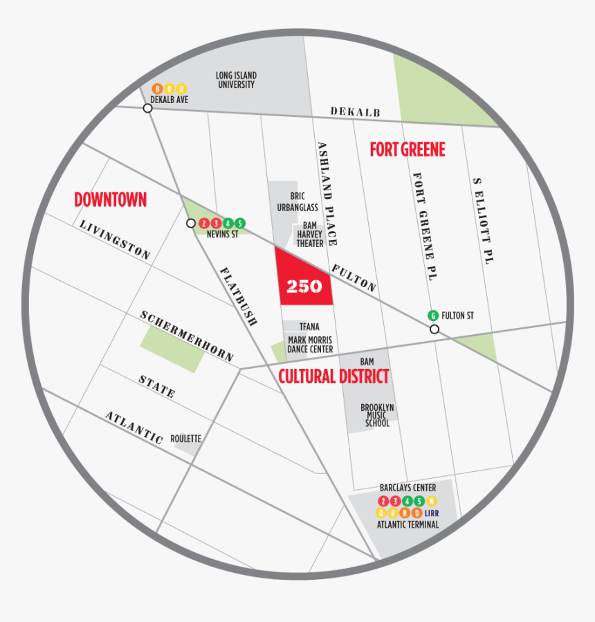 The Ashland, 250 Ashland Place, Downtown Brooklyn - Circle, HD Png Download