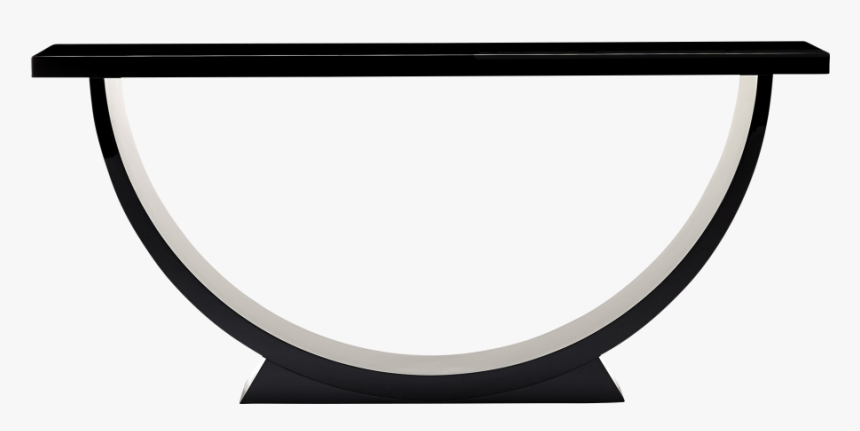 A Hallway Console Table Finished In High Gloss Black - Circle, HD Png Download