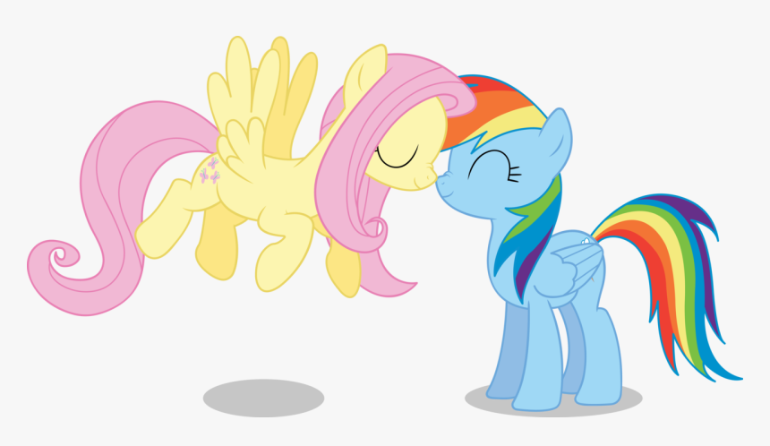 Fluttershy Et Rainbow Dash Pony , Png Download - Mlp Fluttershy And ...