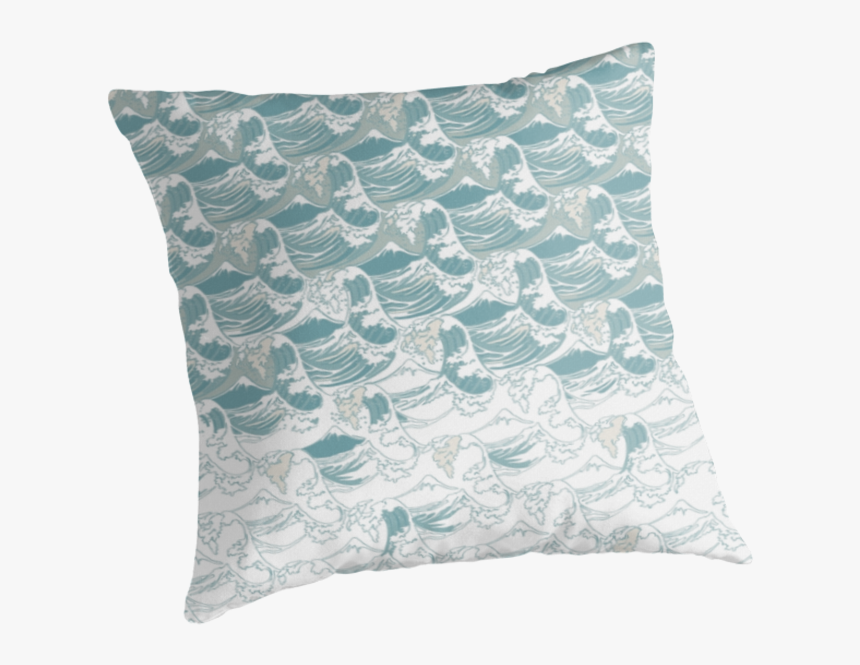 Big Blue Wave By Studiorenate - Cushion, HD Png Download