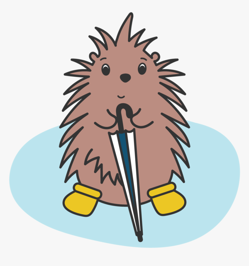 Porcupine-umbrellaclosed - Suicide Is Different, HD Png Download