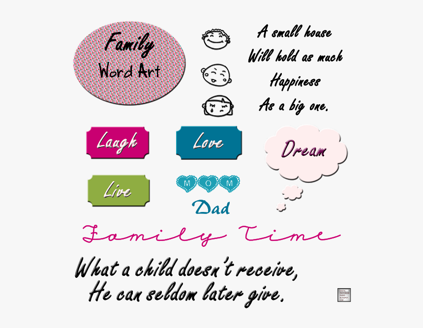Family Word Art Free - Tenders Huntsville Al, HD Png Download