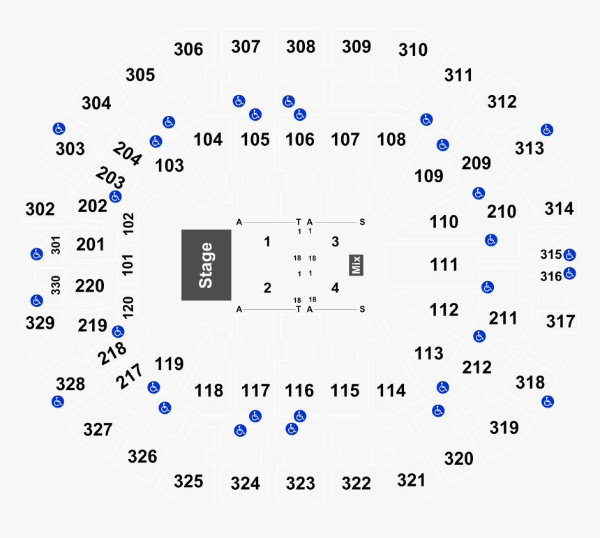 Mohegan Sun Arena Seating Chart, HD Png Download