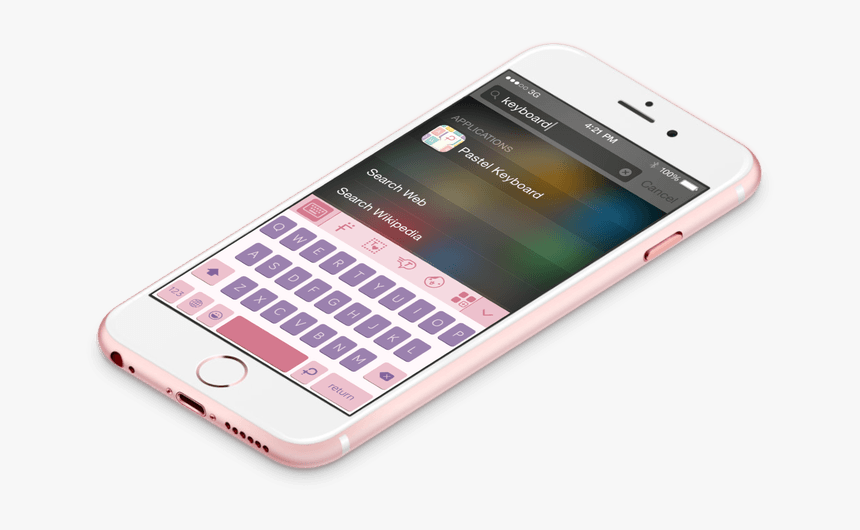 Pastel Pink Phone - Pastelkeyboard Ios 12, HD Png Download
