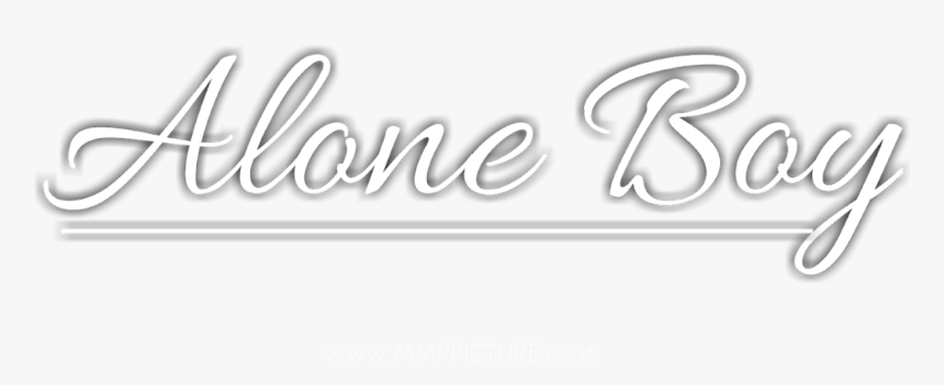 Alone Boy Text Png - Calligraphy, Transparent Png