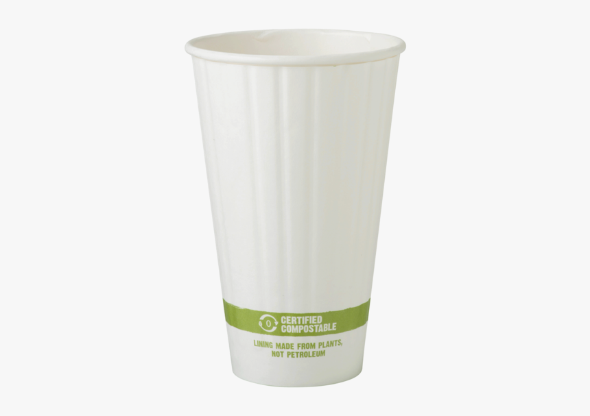 Cups 16 Oz Paper Hot Cup, Double Wall, White - Cup, HD Png Download